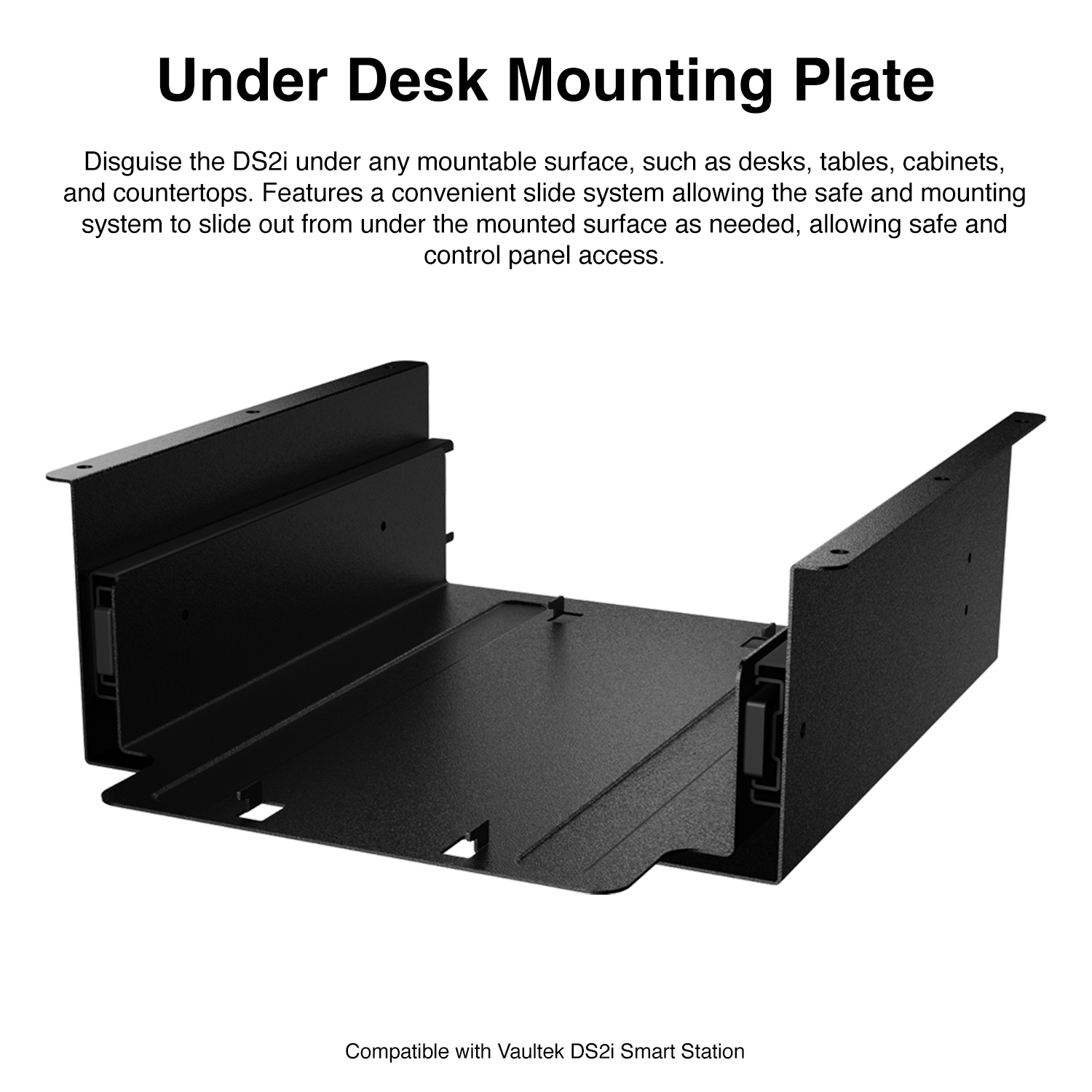 02UnderDeskMountingPlate.png Smart Station Masa Altı Montaj Plakası - Görsel 1