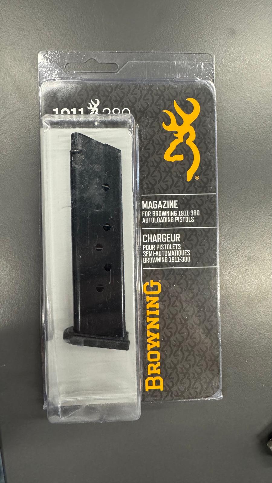 Browning, Magazine, 380ACP, 8 Rounds, Fits Browning 1911-380, Black 112055192 Browning Black Label 380 ACP 8RD Tabanca Şarjörü - Görsel 1