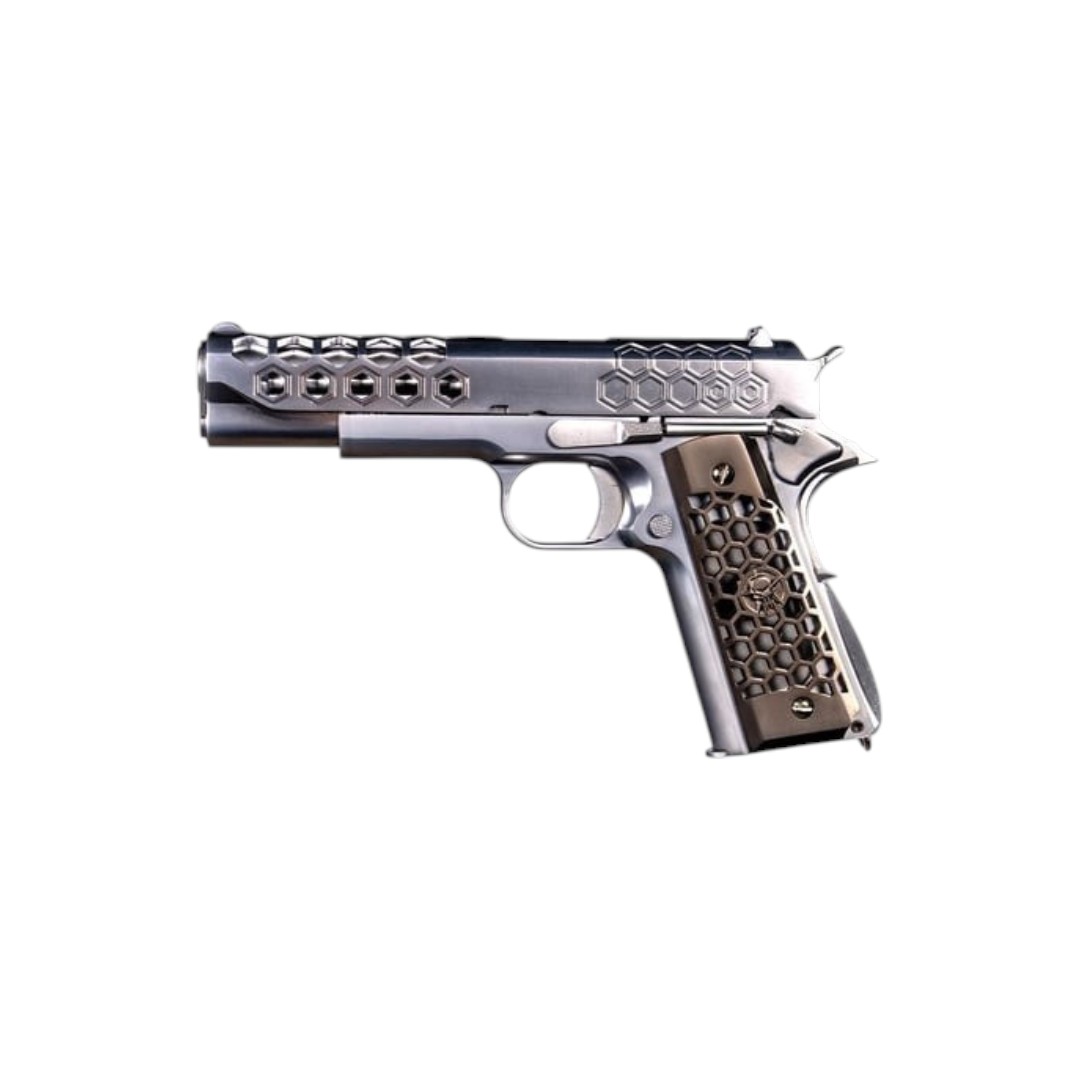 transparent-Photoroom (51) We 1911 Hex-Cut Gümüş Airsoft Tabanca - Görsel 1