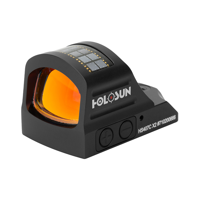 2624cf32d966e5cae4a70e15673ca2e0.jpg Holosun HS407C X2 Classic Solar Open Refleks Red Dot (2 MOA) - Görsel 1