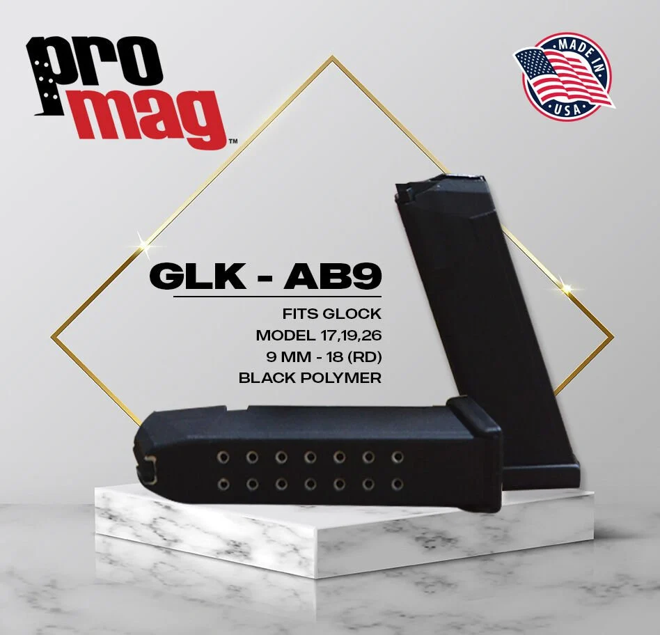 glk-ab9.webp PROMAG GLOCK 17-19-26 18 RD ŞARJÖR - Görsel 1